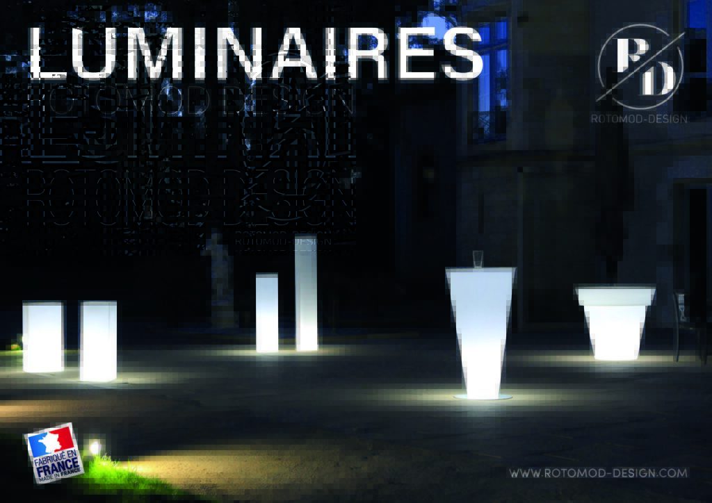 GAMME LUMINAIRE - ROTOMOD DESIGN - fabriquant de luminaires et mobiliers design français